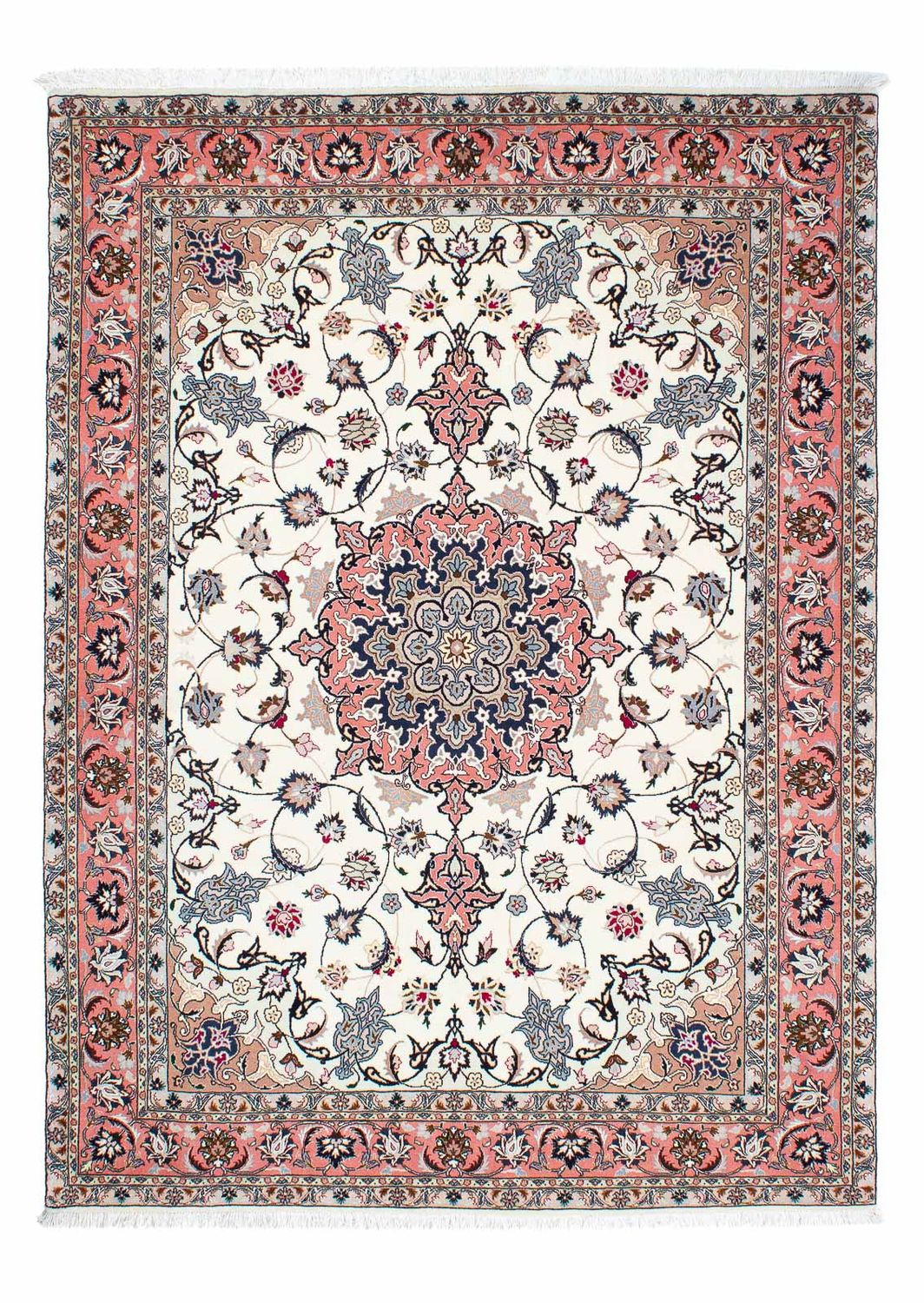 Tapis persan - Tabriz - Royal - 211 x 153 cm - beige
