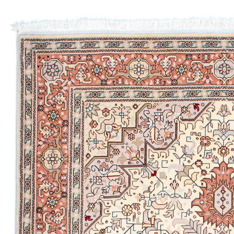 Tapis persan - Tabriz - Royal - 211 x 151 cm - beige