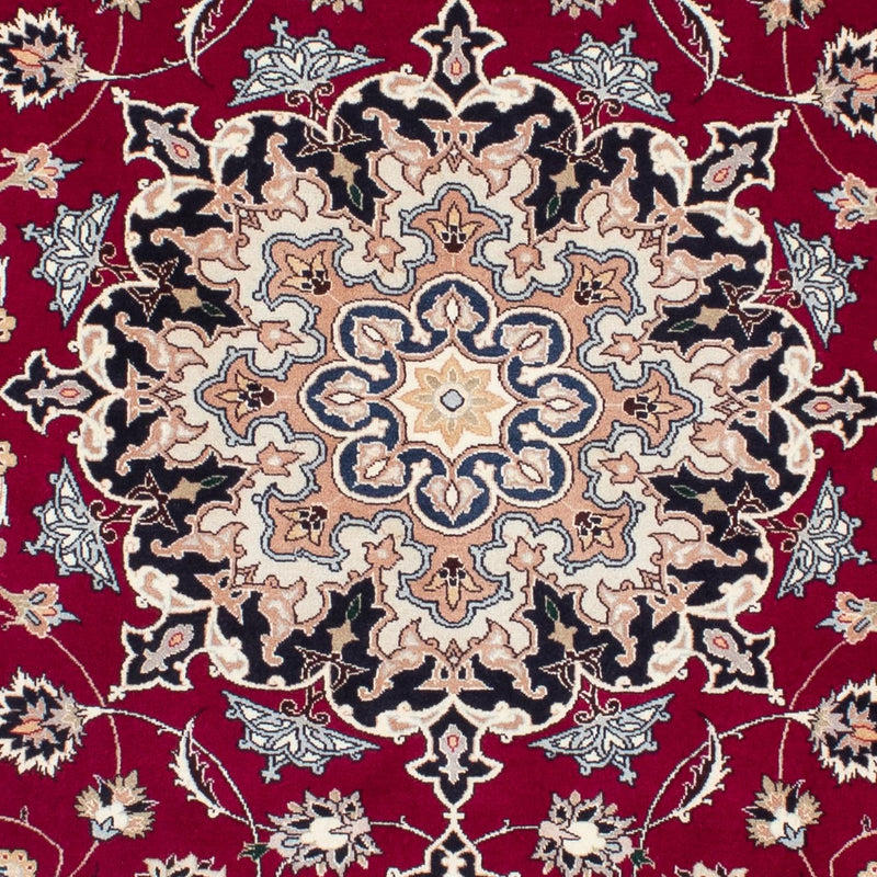 Tapis persan - Tabriz - Royal - 204 x 153 cm - rouge foncé