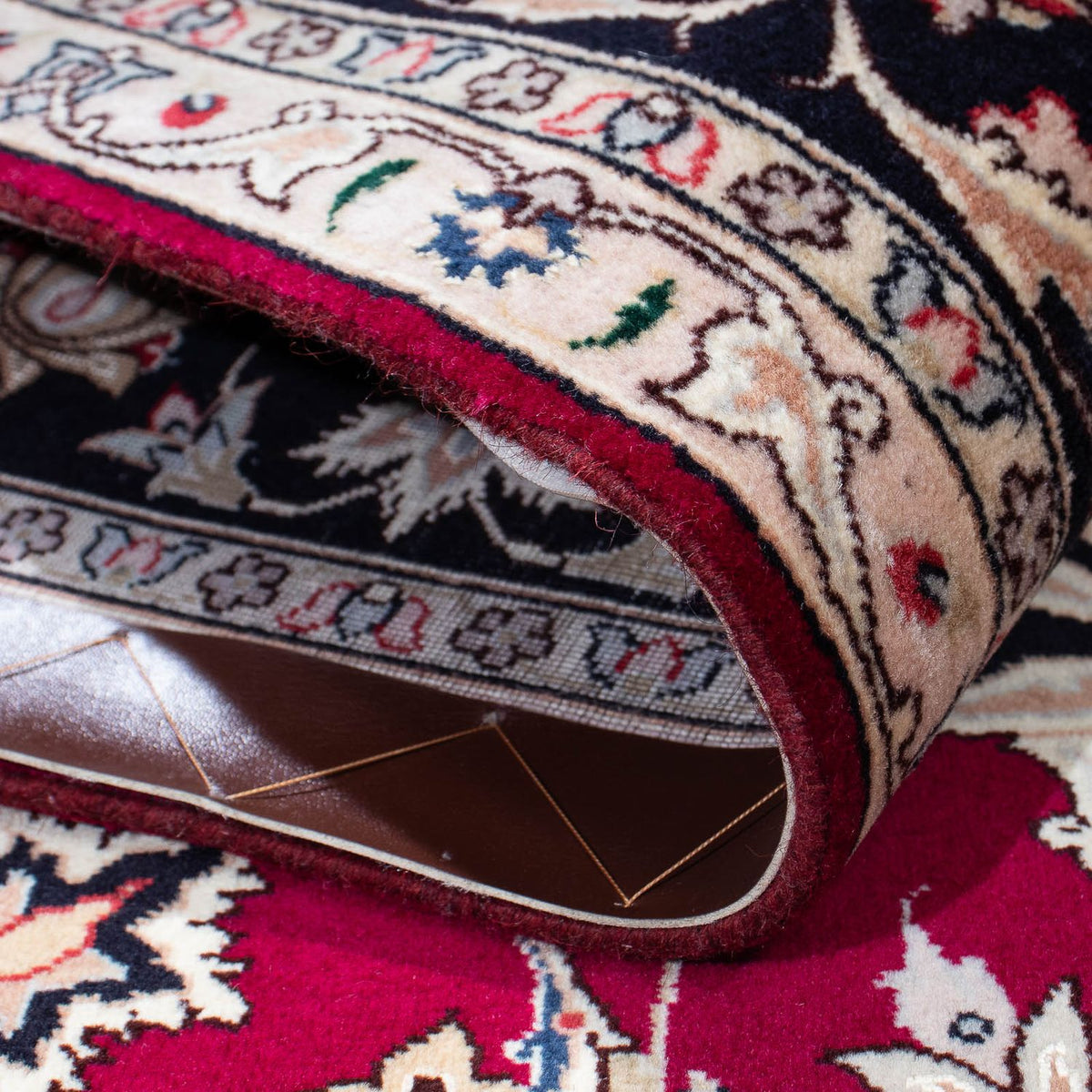 Tapis persan - Tabriz - Royal - 204 x 153 cm - rouge foncé