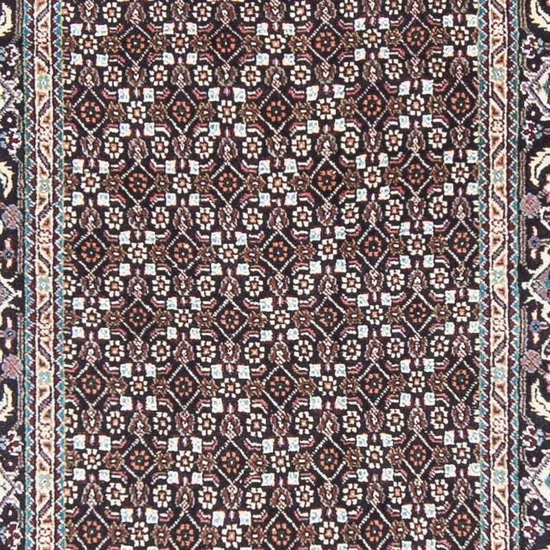 Tapis de couloir Tapis persan - Tabriz - 391 x 76 cm - gris