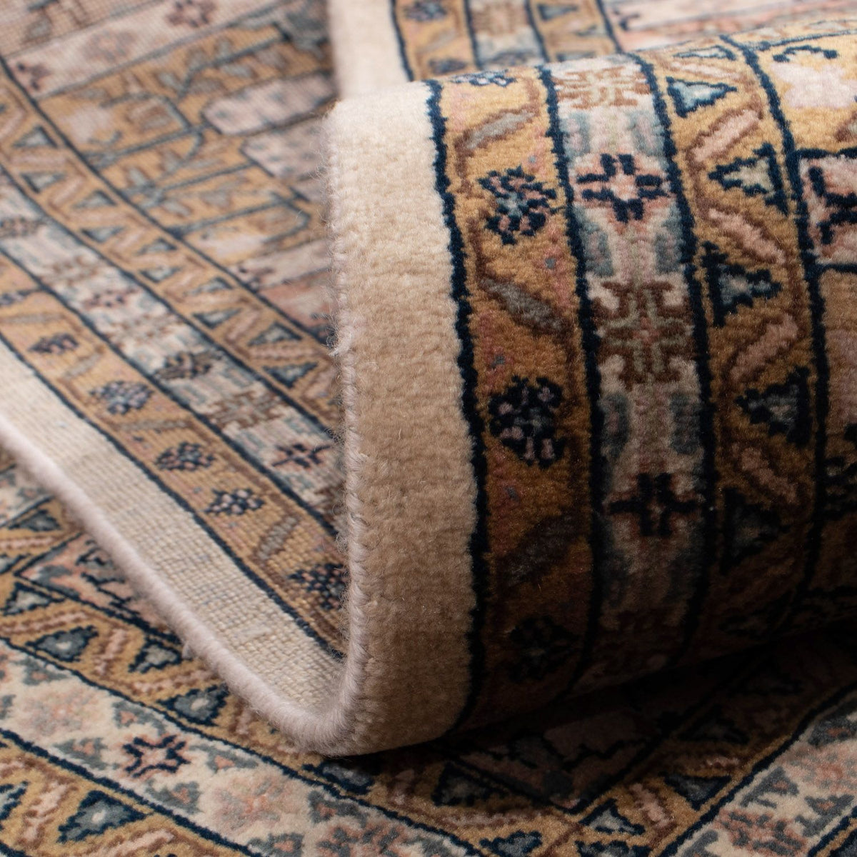 Tapis persan - Ghom - 252 x 195 cm - marron clair