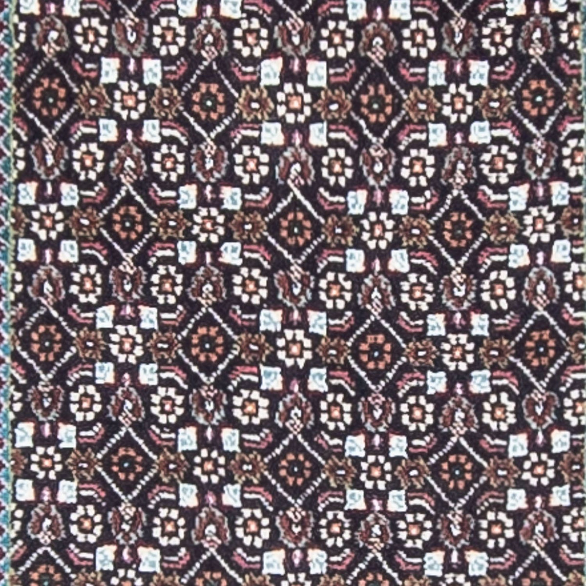 Tapis de couloir Tapis persan - Tabriz - 381 x 66 cm - gris