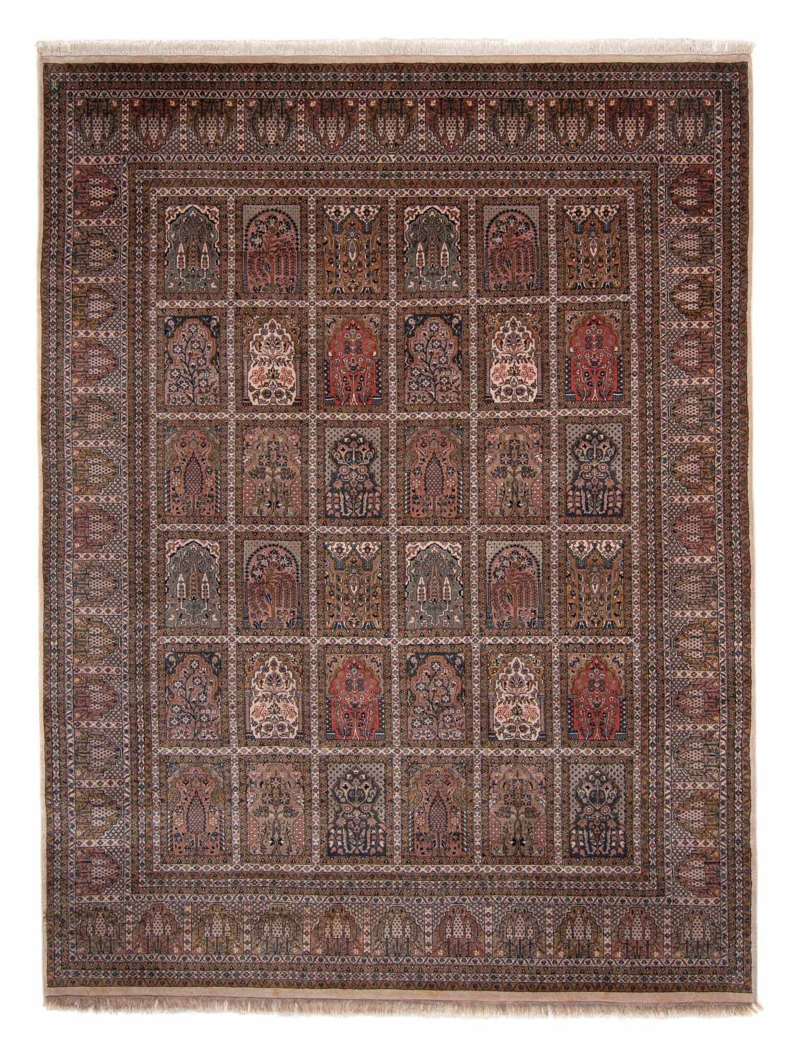 Tapis persan - Ghom - 324 x 246 cm - marron clair