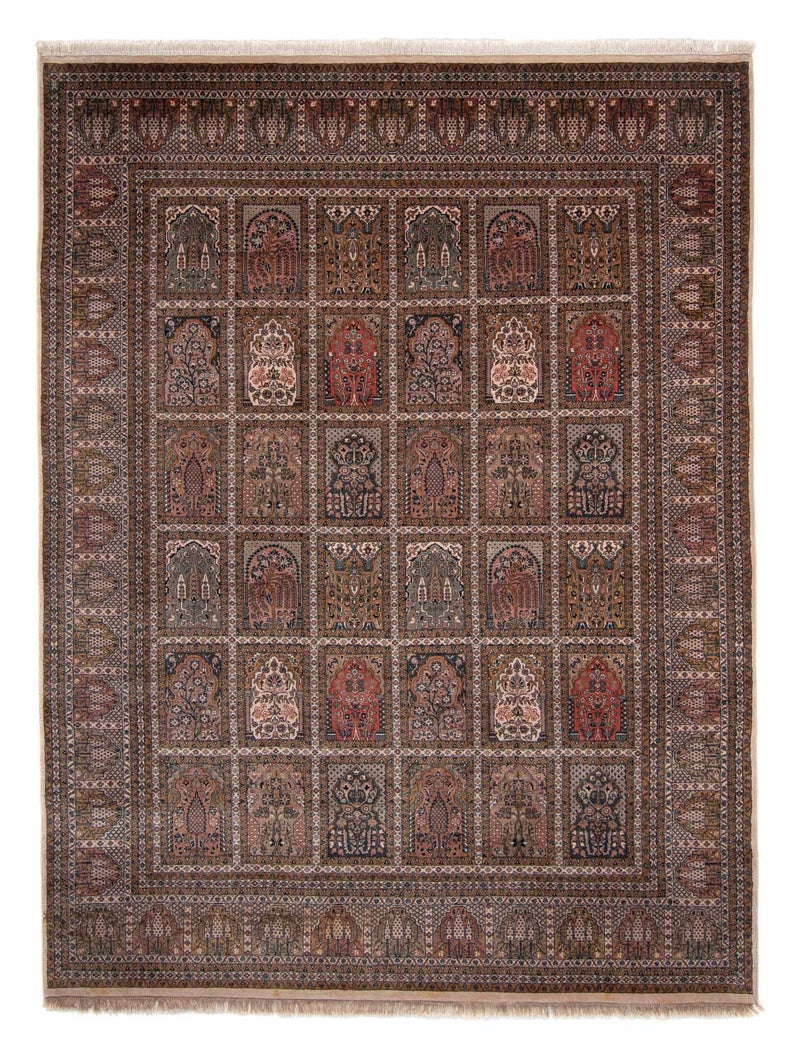 Tapis persan - Ghom - 324 x 246 cm - marron clair