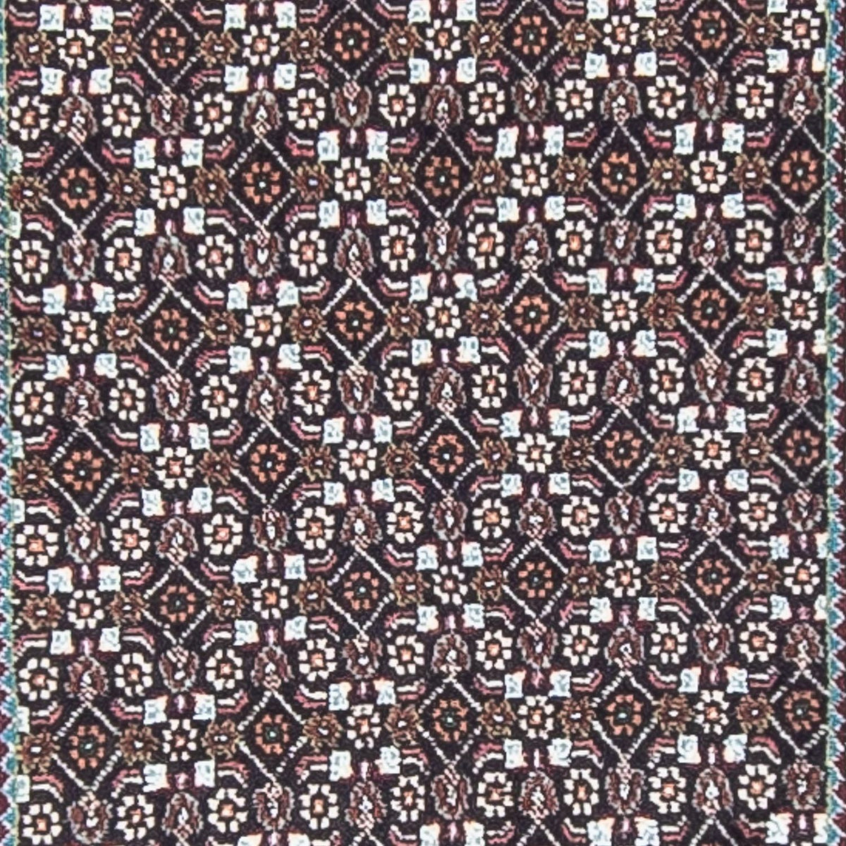 Tapis de couloir Tapis persan - Tabriz - 389 x 74 cm - gris