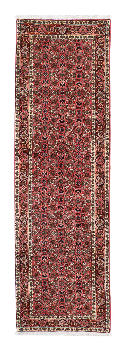 Tapis de couloir Tapis persan - Bidjar - 248 x 71 cm - rouge clair