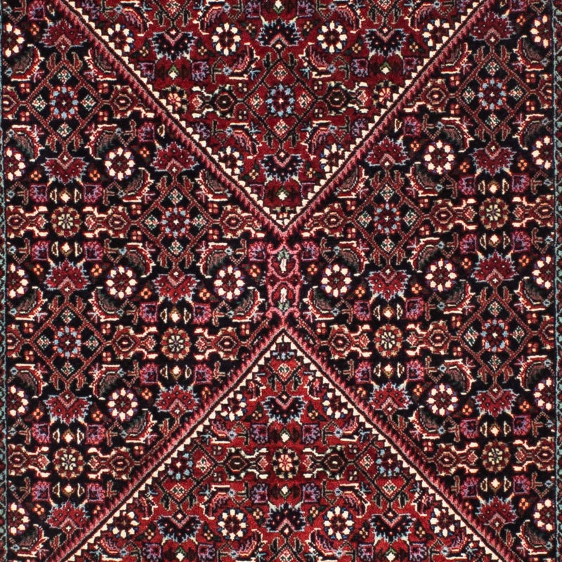 Tapis de couloir Tapis persan - Bidjar - 198 x 74 cm - rouge foncé