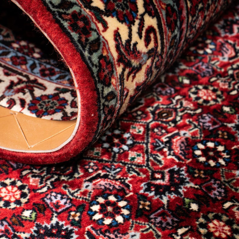 Tapis de couloir Tapis persan - Bidjar - 198 x 74 cm - rouge foncé