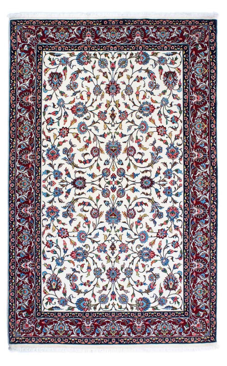 Tapis persan - Ghom - 218 x 137 cm - beige