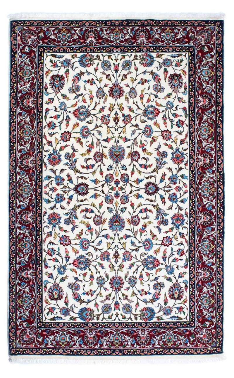 Tapis persan - Ghom - 218 x 137 cm - beige