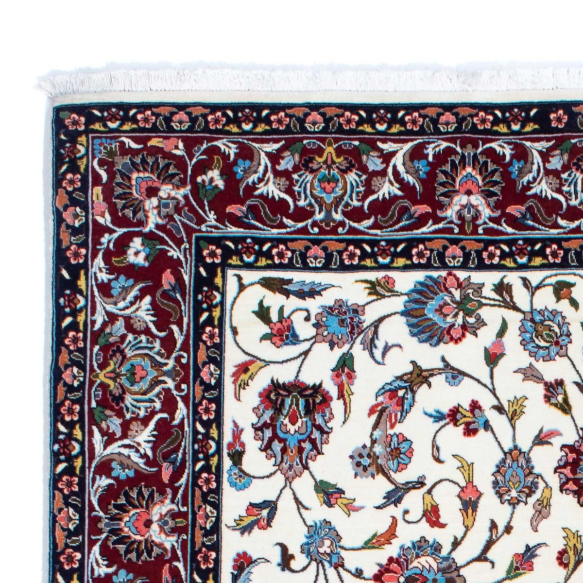 Tapis persan - Ghom - 218 x 137 cm - beige