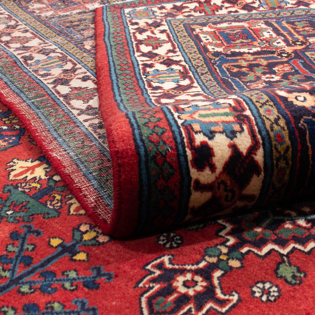 Tapis persan - Nomadic - 343 x 235 cm - rouge foncé