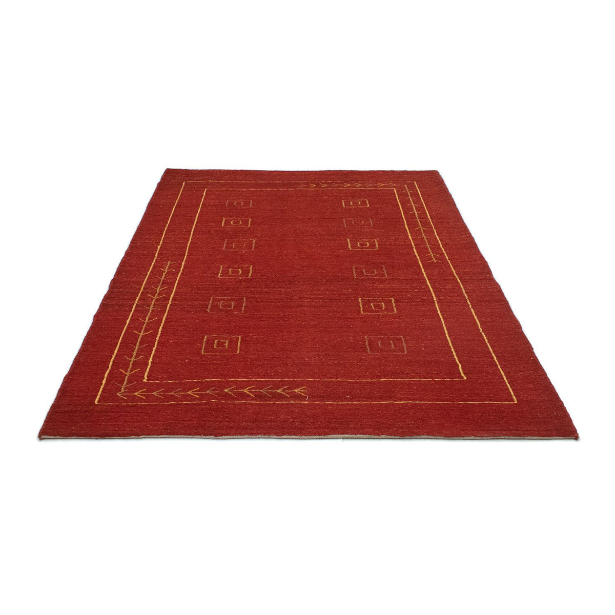 Tapis Gabbeh - Persan - 196 x 143 cm - rouge