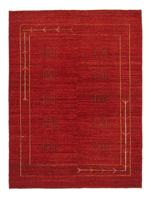 Tapis Gabbeh - Persan - 197 x 144 cm - rouge