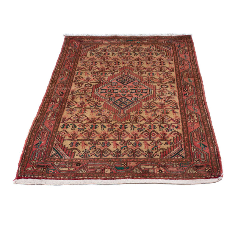 Tapis persan - Nomadic - 126 x 80 cm - rouge clair