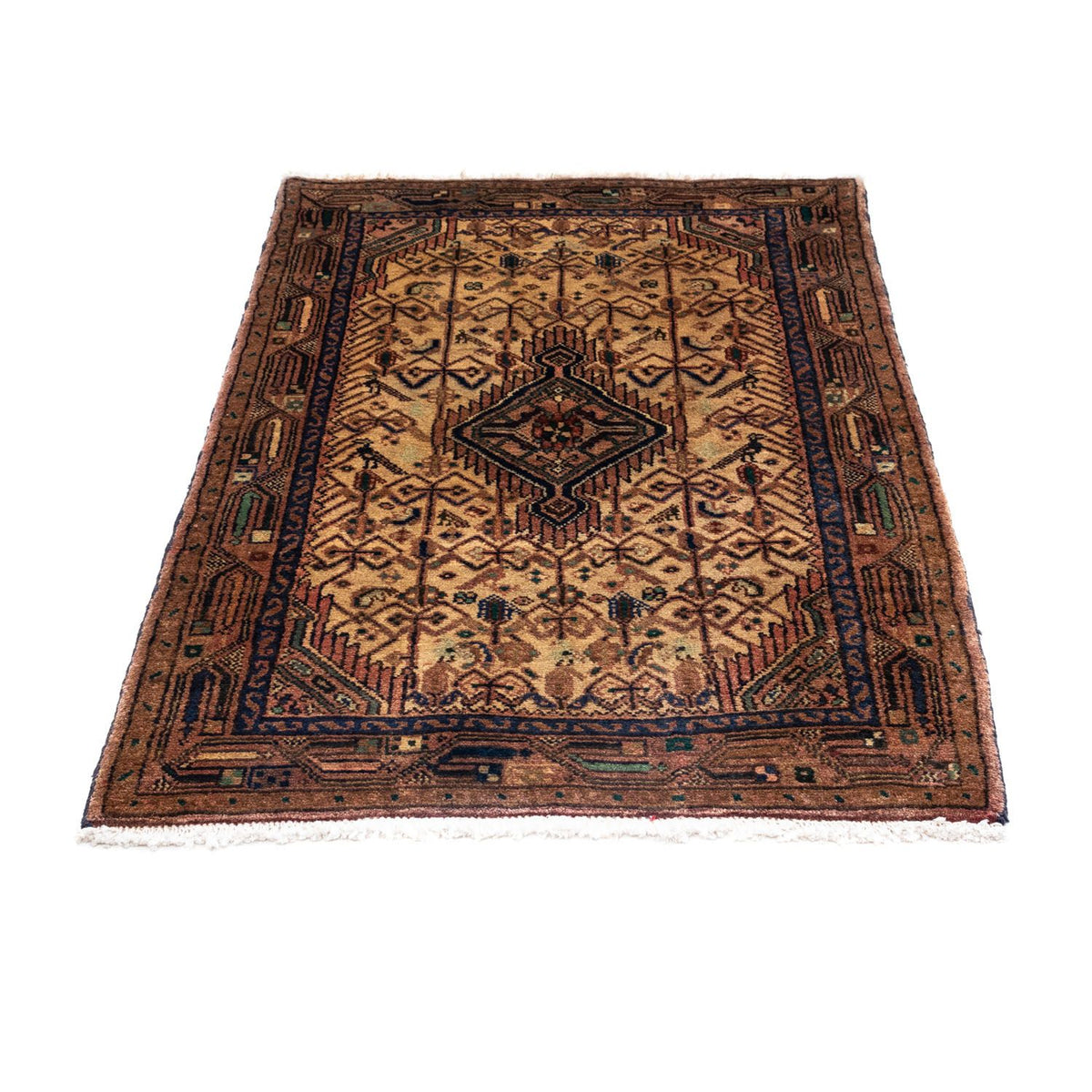 Tapis persan - Nomadic - 118 x 79 cm - marron clair