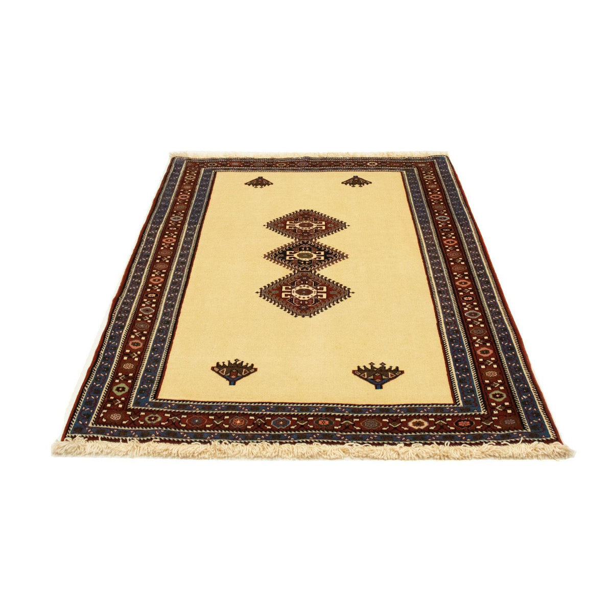 Tapis persan - Nomadic - 160 x 107 cm - beige