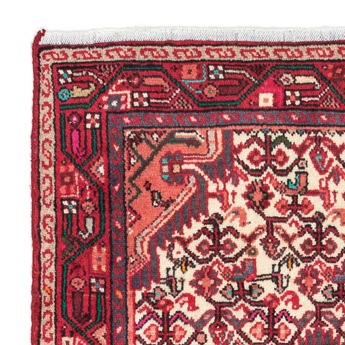 Tapis persan - Nomadic - 130 x 75 cm - rouge clair