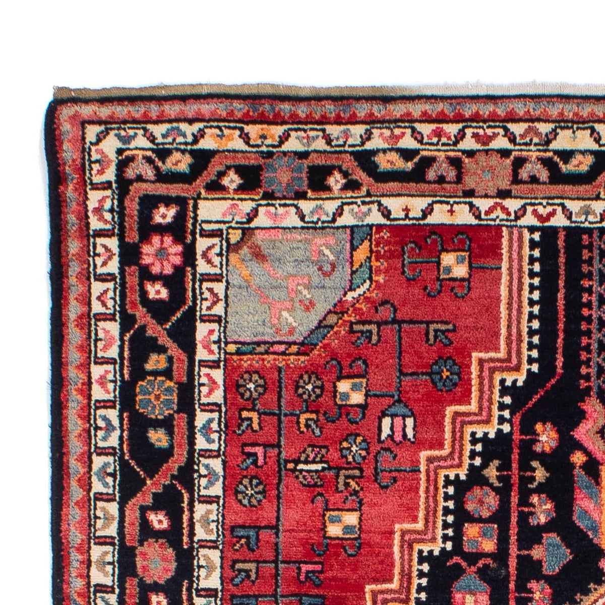 Tapis persan - Nomadic - 220 x 139 cm - bleu foncé