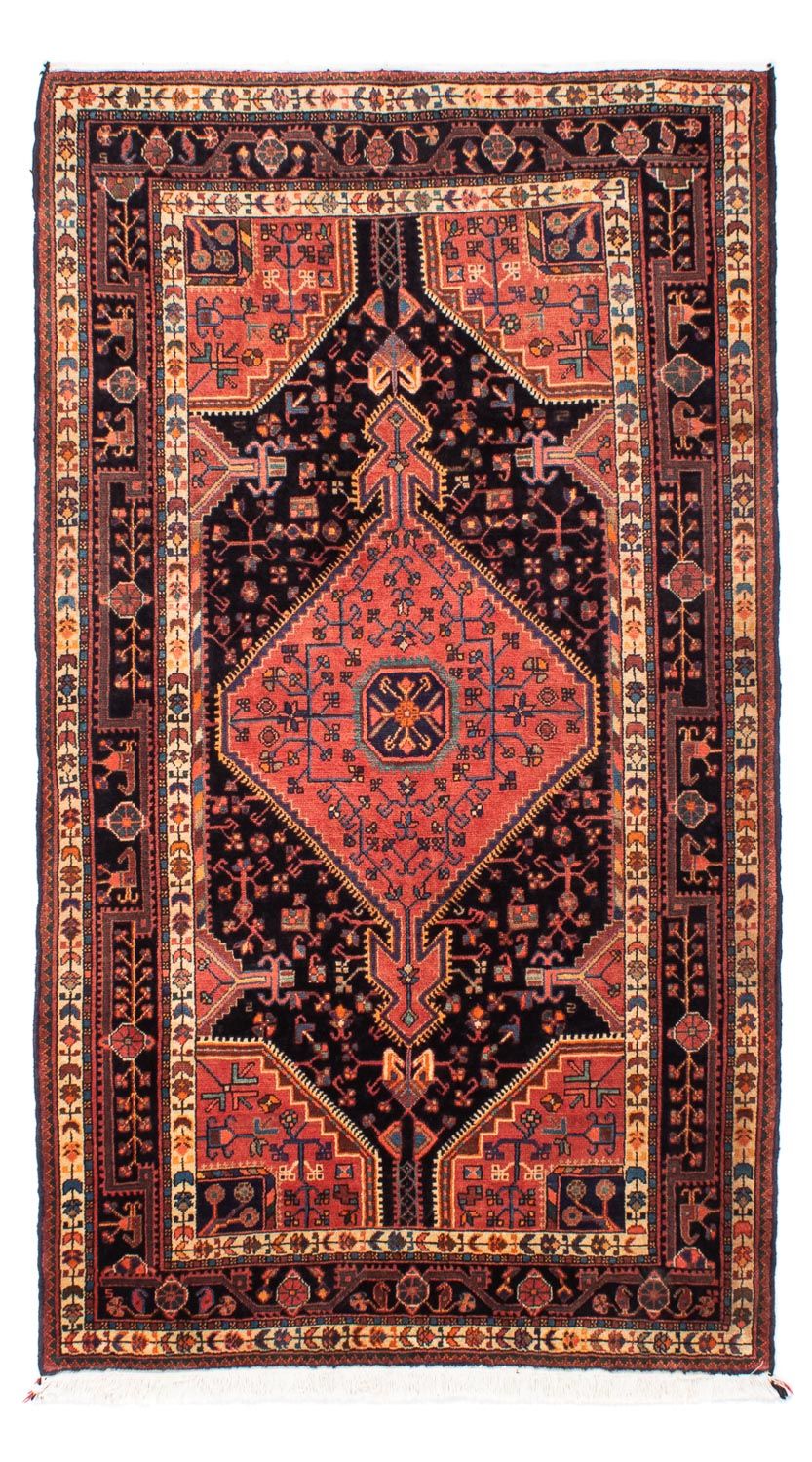 Tapis persan - Nomadic - 220 x 132 cm - bleu foncé