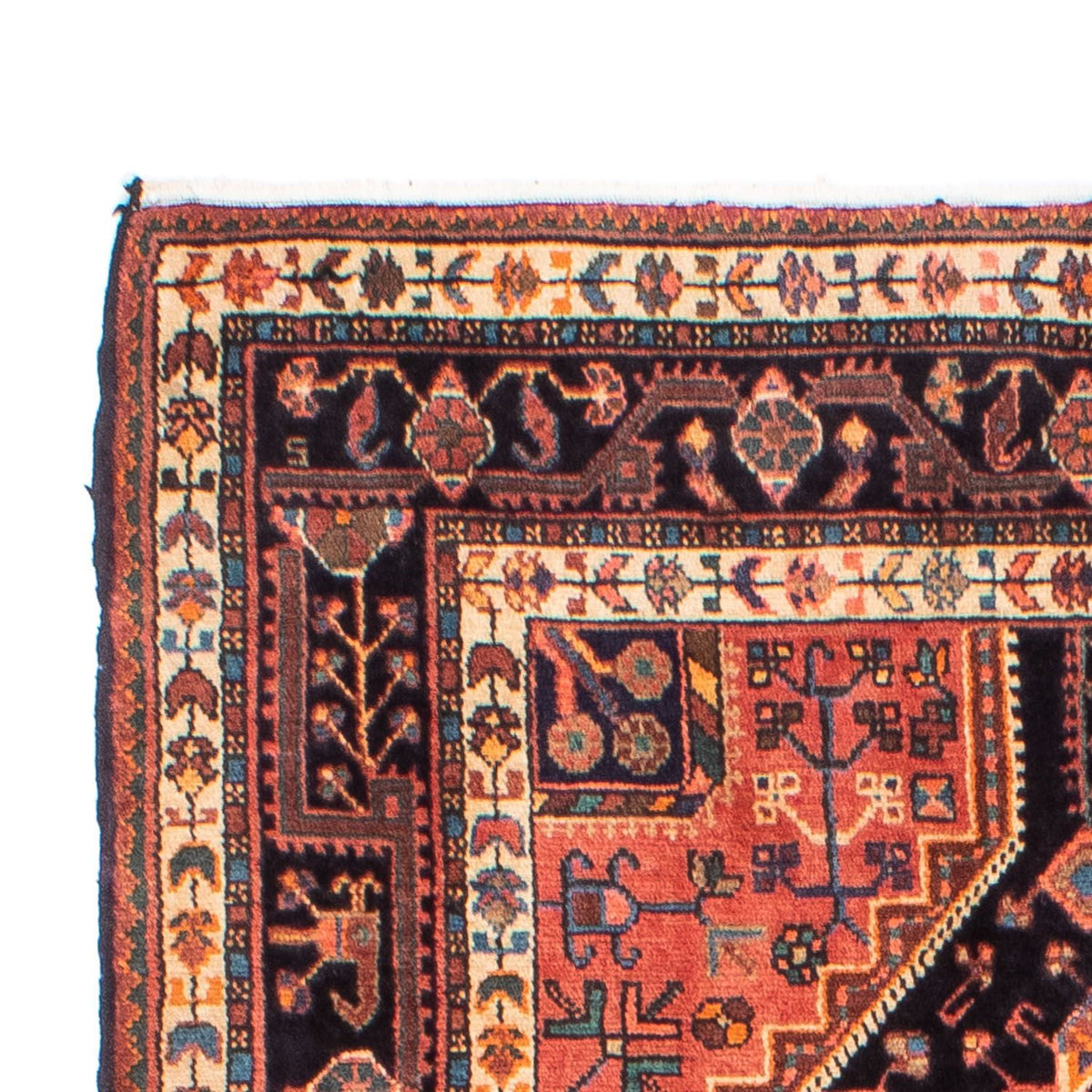 Tapis persan - Nomadic - 220 x 132 cm - bleu foncé