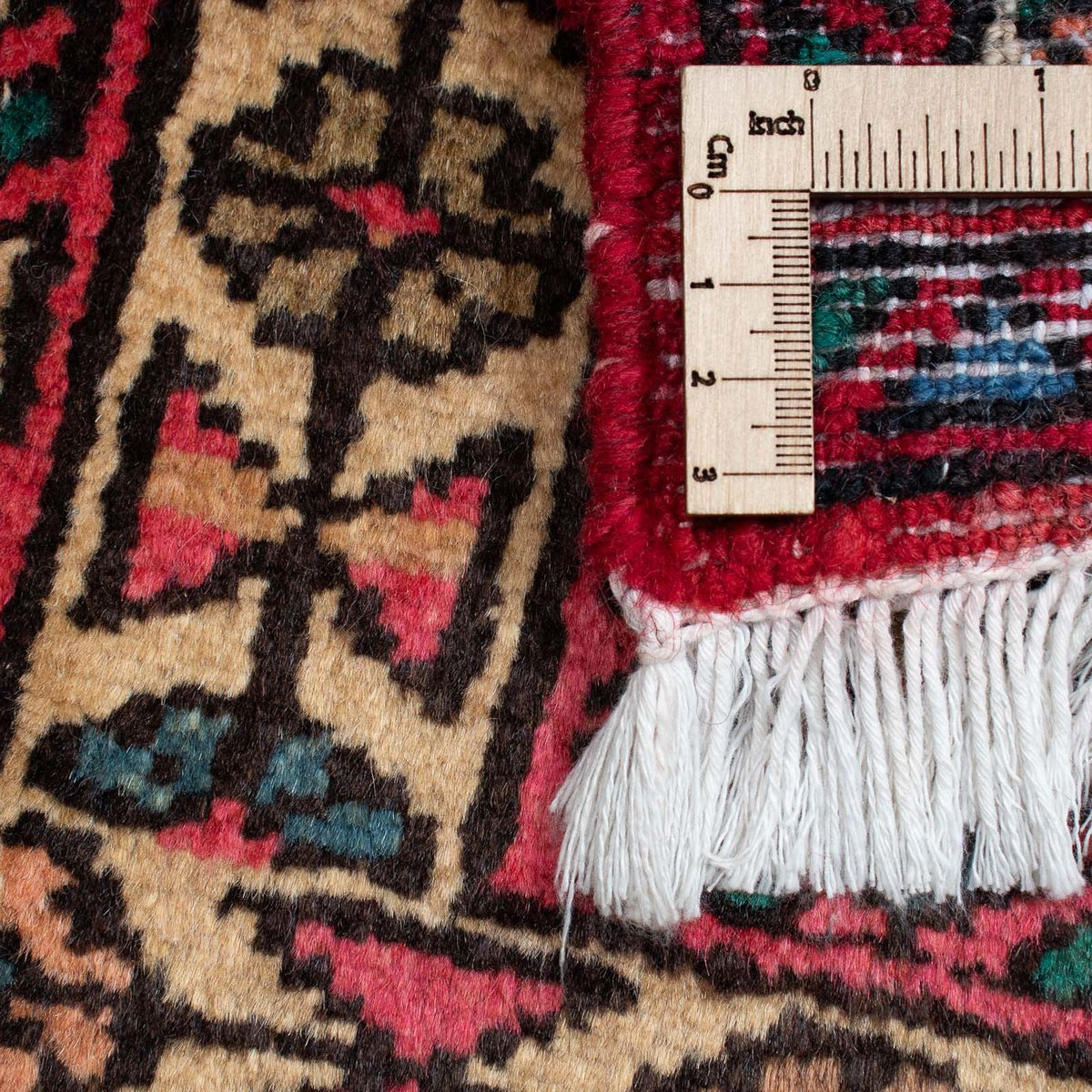 Tapis persan - Nomadic - 91 x 70 cm - rouge foncé