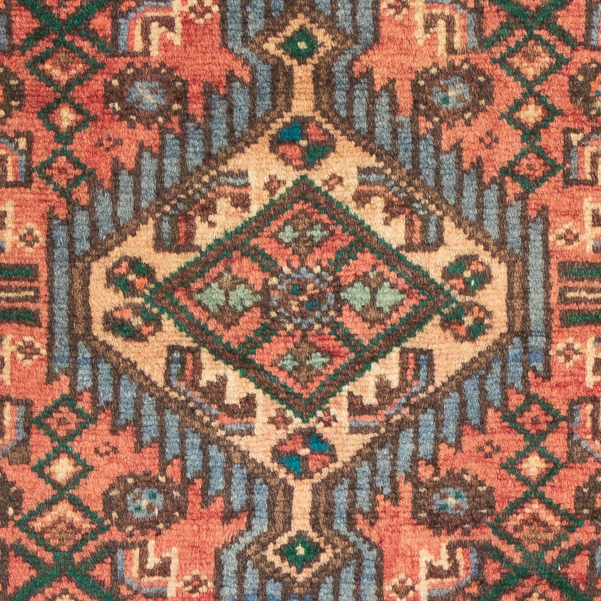 Tapis persan - Nomadic - 96 x 68 cm - rouge clair