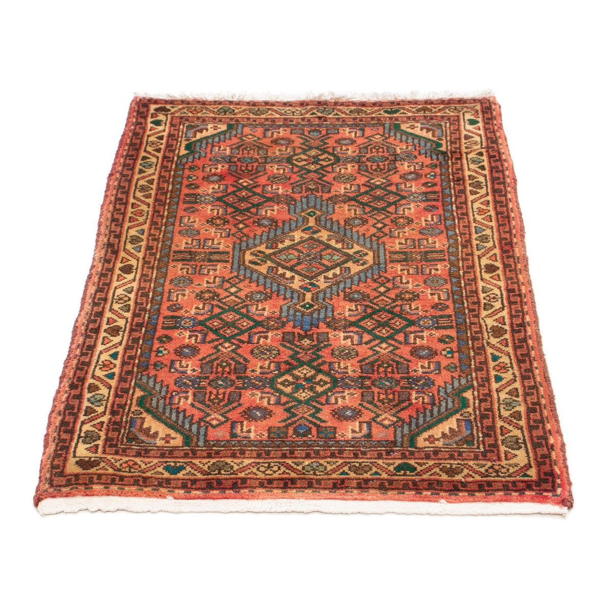Tapis persan - Nomadic - 96 x 68 cm - rouge clair