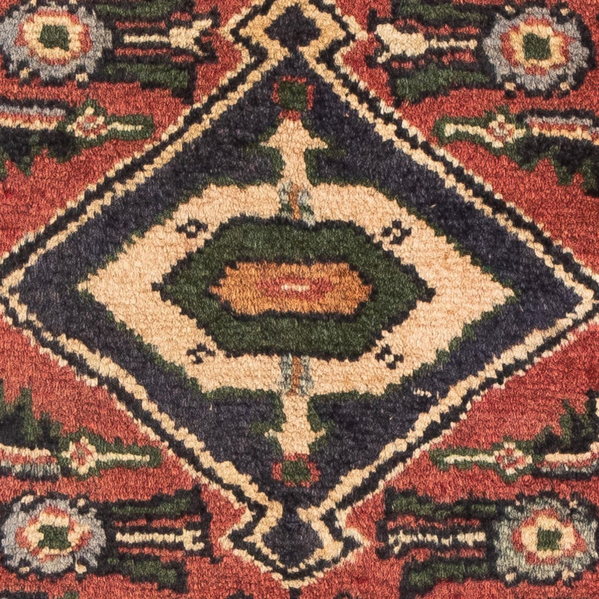 Tapis persan - Nomadic - 88 x 64 cm - rouge foncé