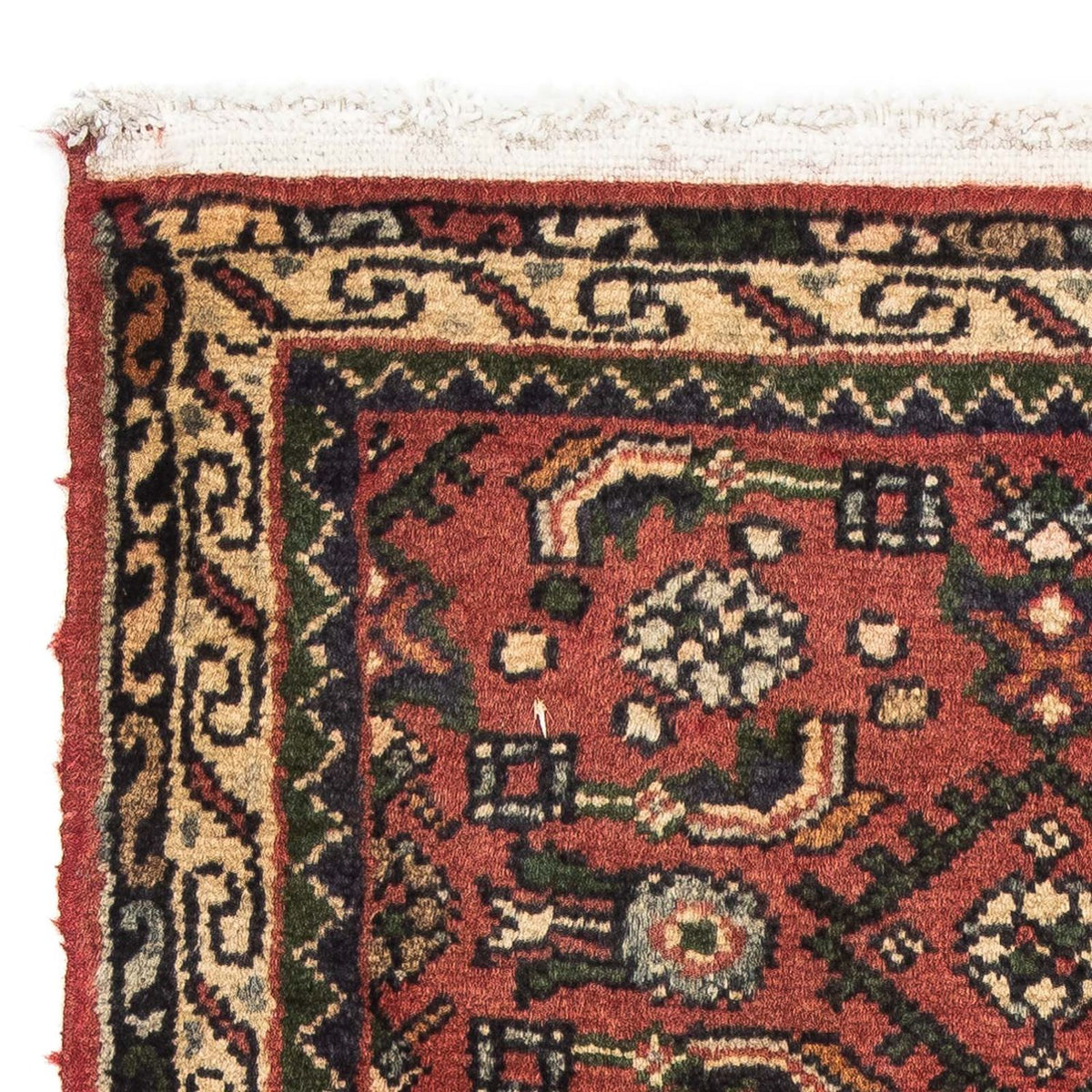 Tapis persan - Nomadic - 88 x 64 cm - rouge foncé