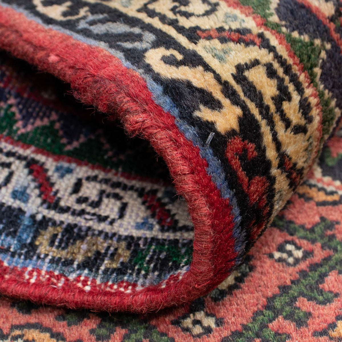 Tapis persan - Nomadic - 88 x 64 cm - rouge foncé