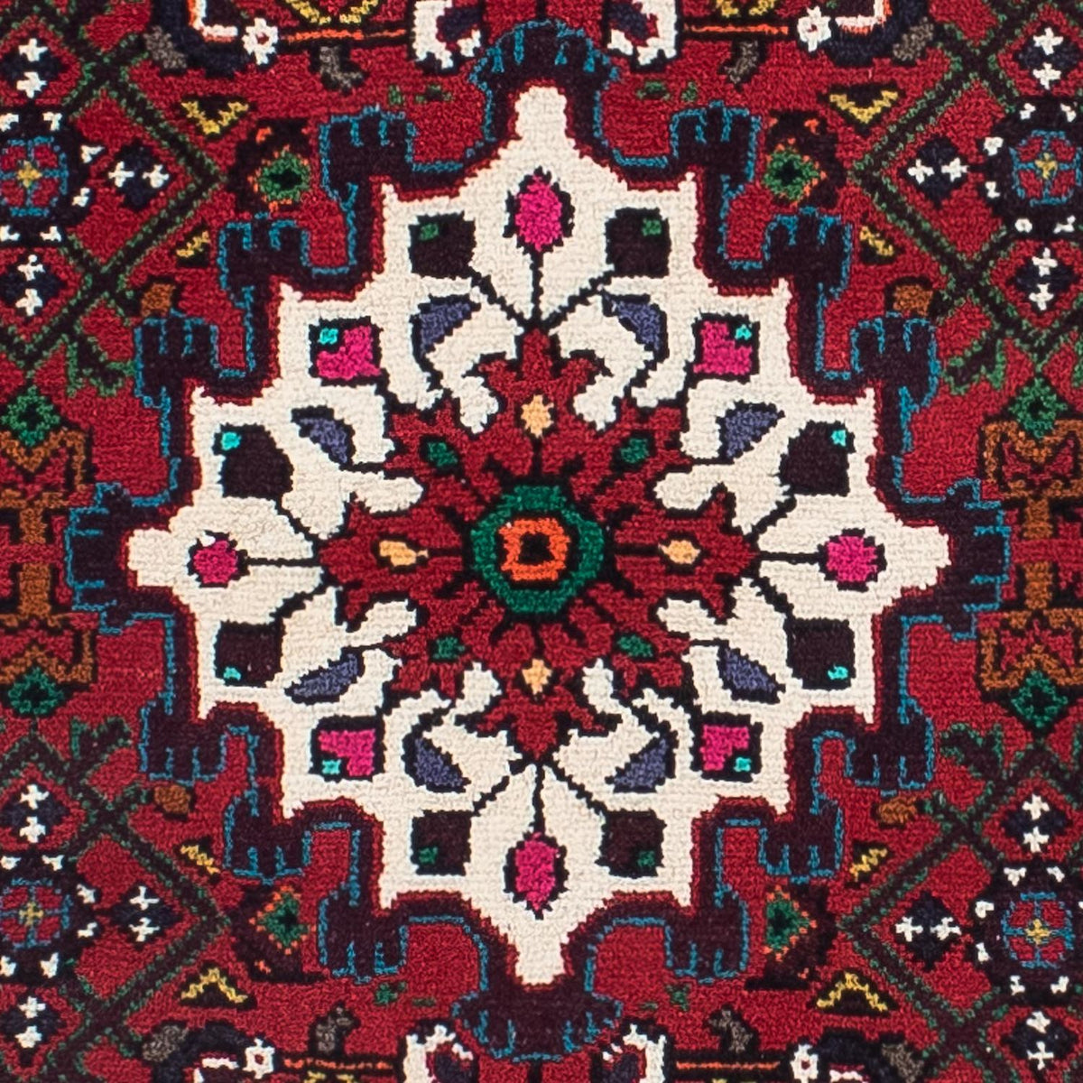 Tapis de couloir Tapis persan - Nomadic - 298 x 72 cm - rouge foncé