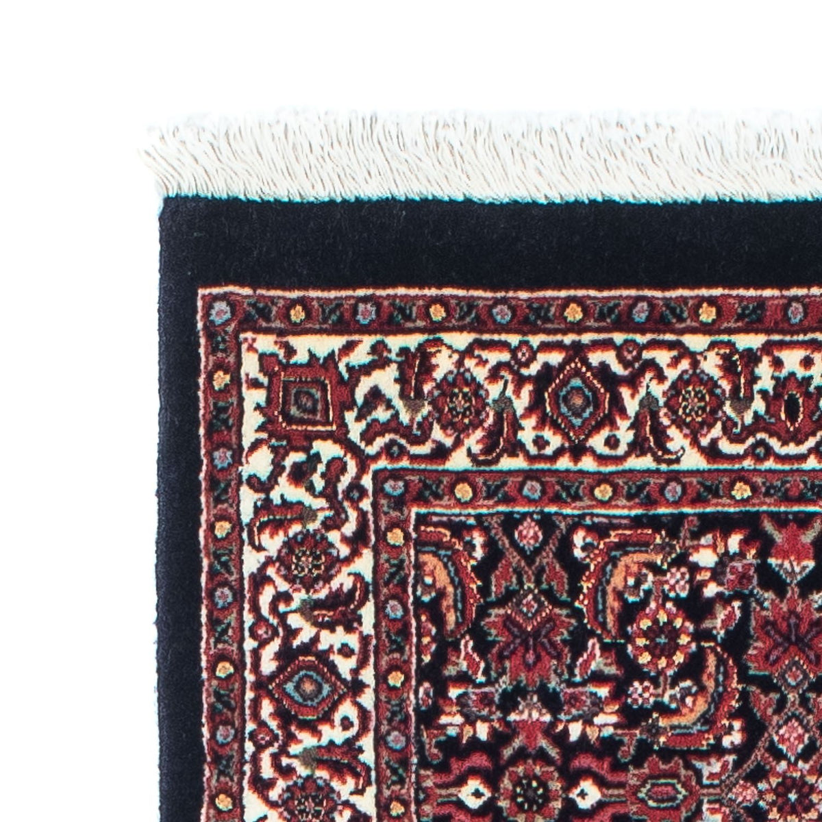 Tapis de couloir Tapis persan - Bidjar - 225 x 61 cm - bleu foncé