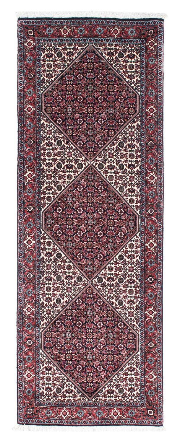 Tapis de couloir Tapis persan - Bidjar - 225 x 61 cm - beige