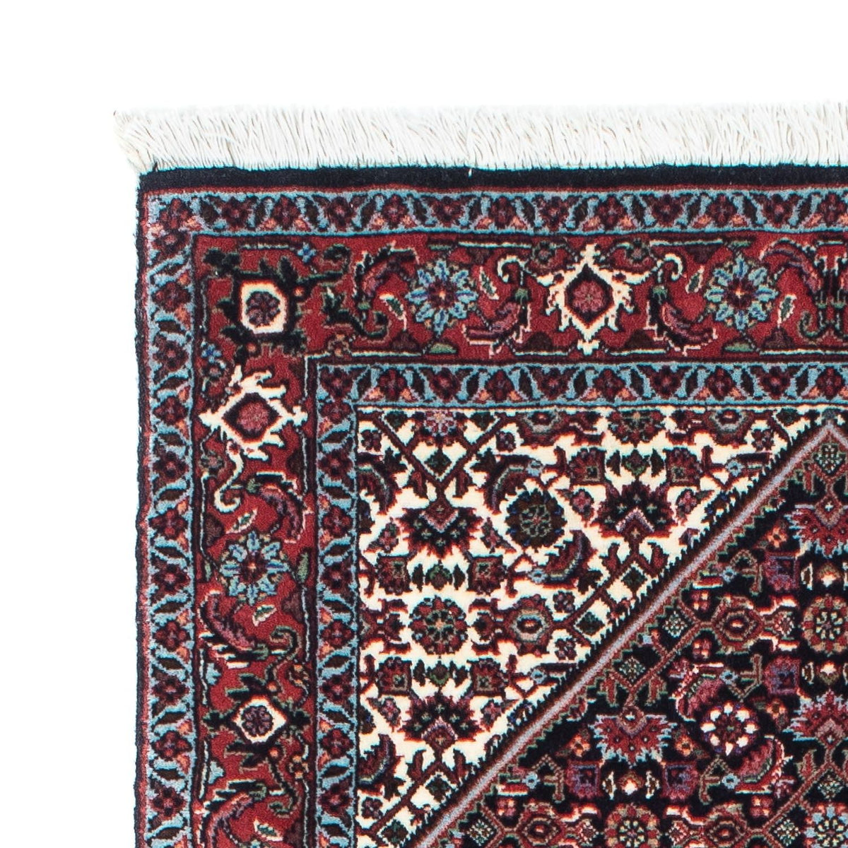 Tapis de couloir Tapis persan - Bidjar - 225 x 61 cm - beige