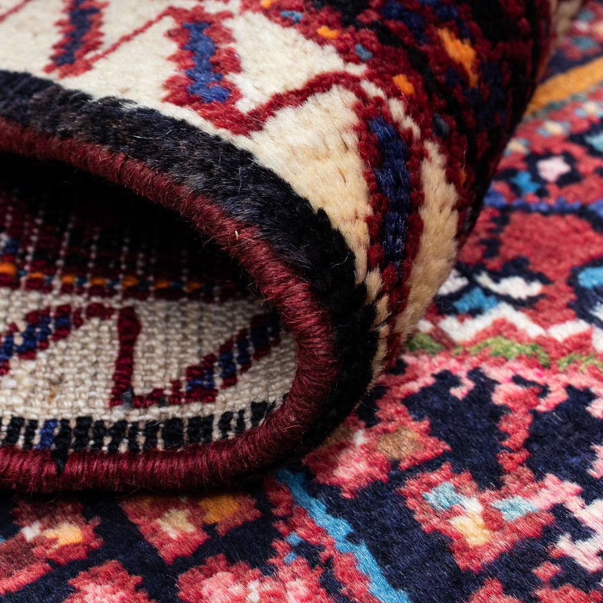 Tapis persan - Nomadic - 145 x 75 cm - bleu foncé