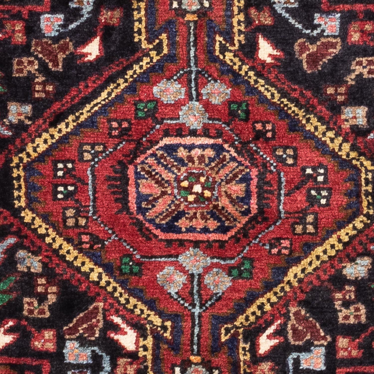 Tapis persan - Nomadic - 127 x 81 cm - bleu foncé