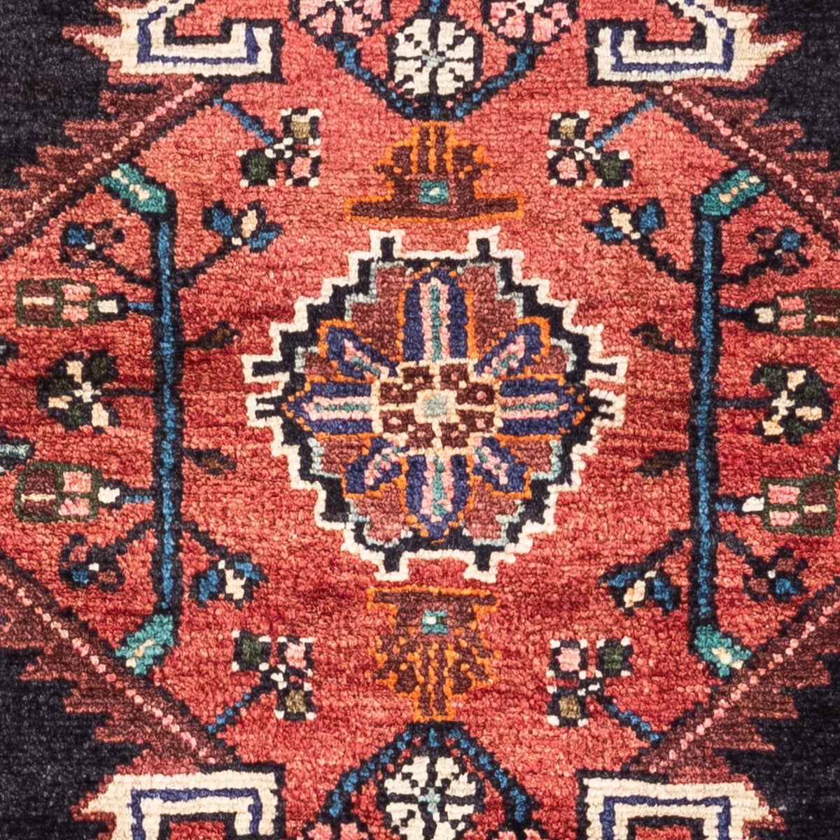 Tapis persan - Nomadic - 146 x 89 cm - rouille