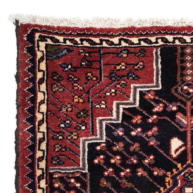 Tapis persan - Nomadic - 128 x 94 cm - rouge clair