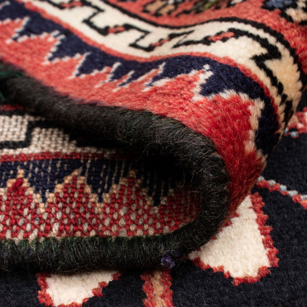 Tapis persan - Nomadic - 128 x 94 cm - rouge clair