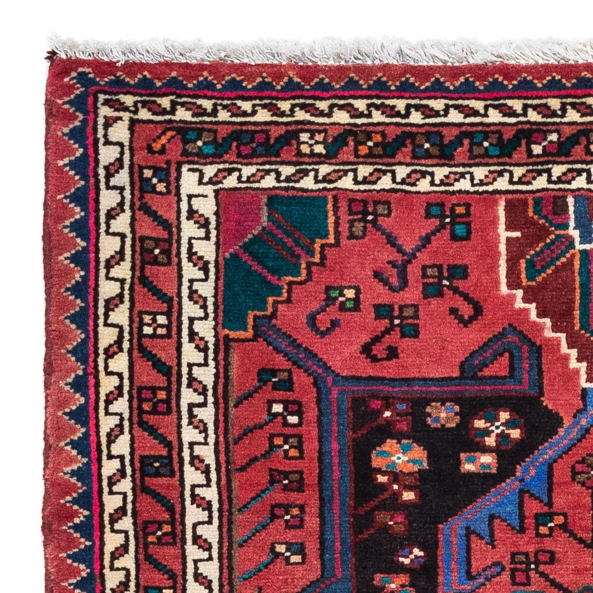 Tapis persan - Nomadic - 128 x 88 cm - rouge