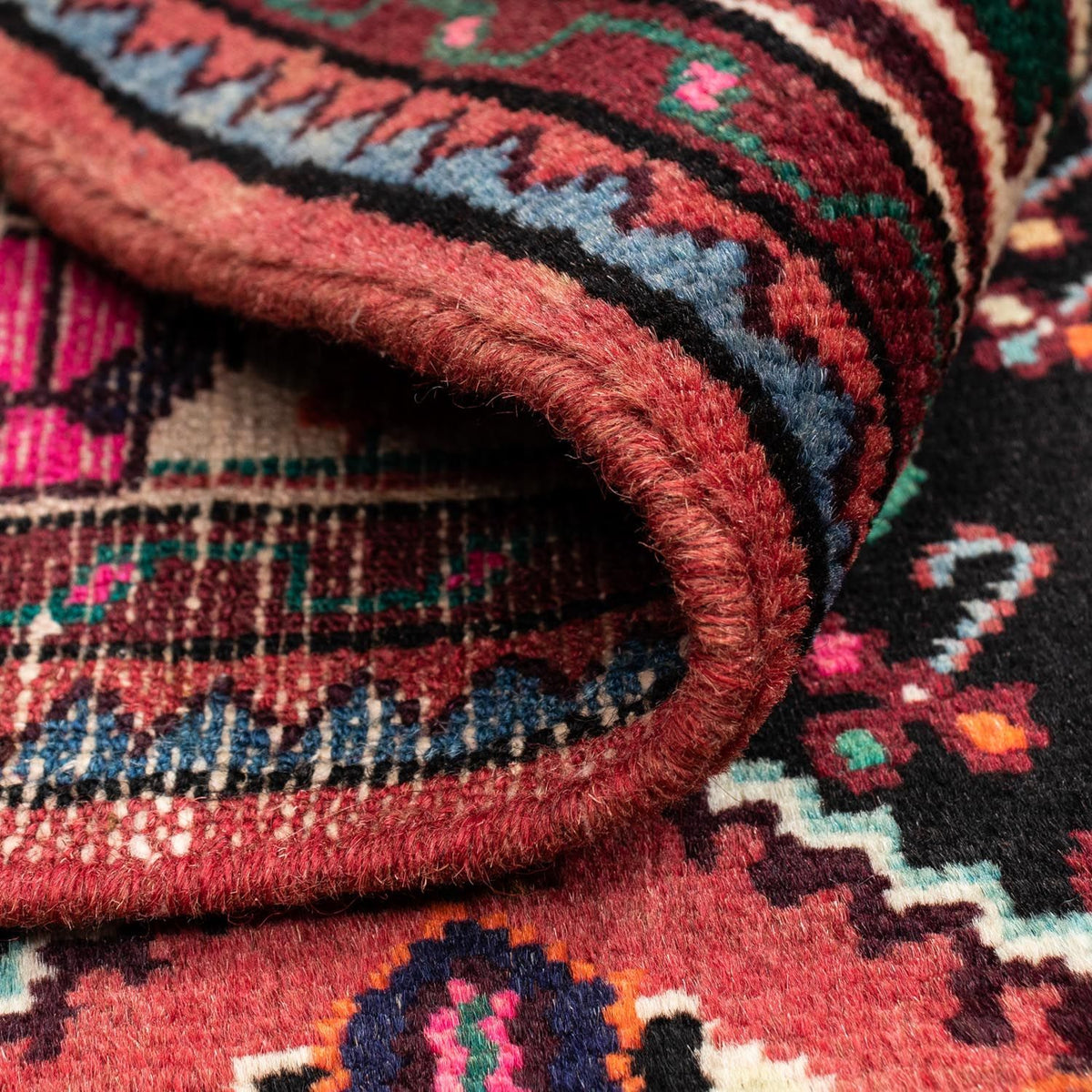 Tapis persan - Nomadic - 116 x 81 cm - rouge clair