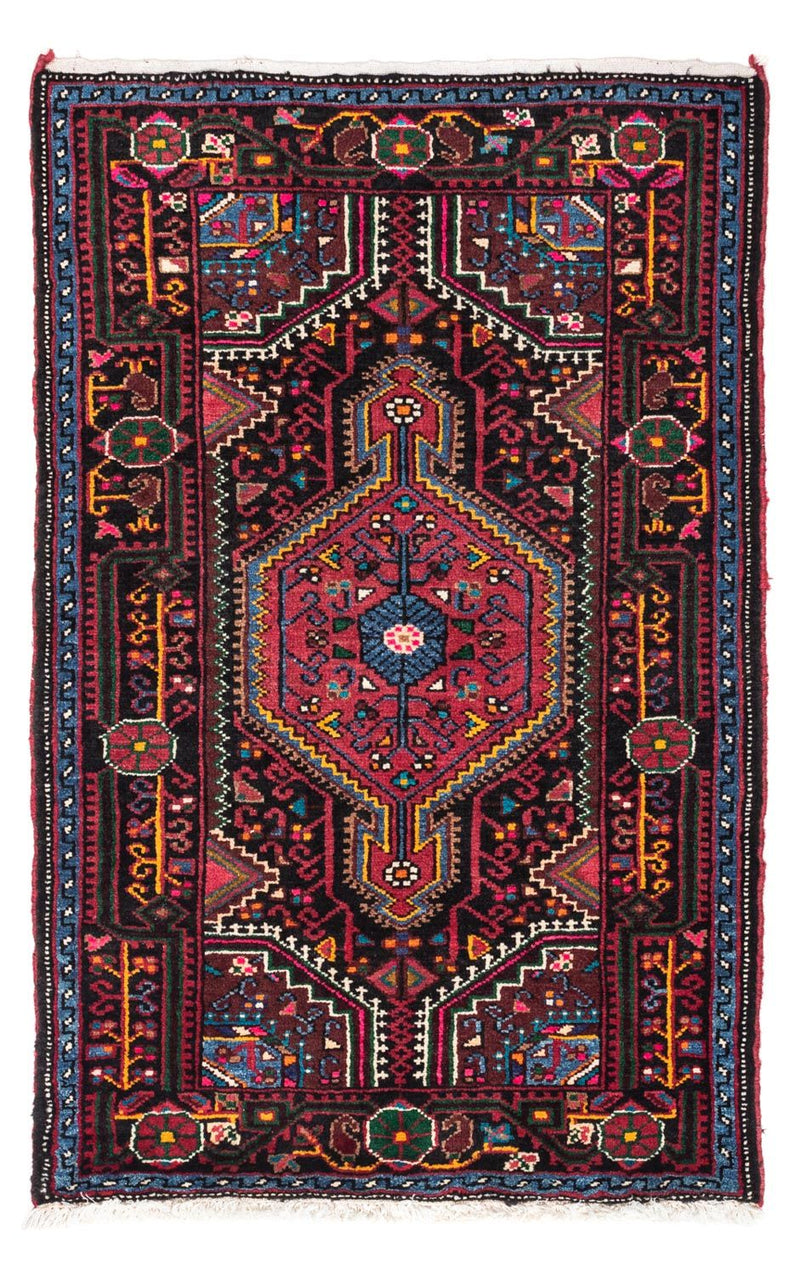 Tapis persan - Nomadic - 122 x 83 cm - bleu foncé