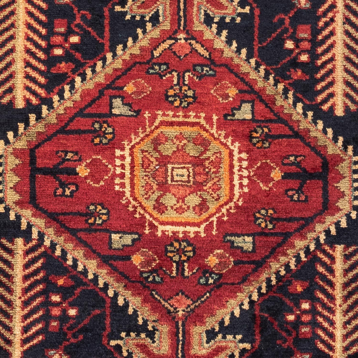 Tapis persan - Nomadic - 126 x 76 cm - rouge