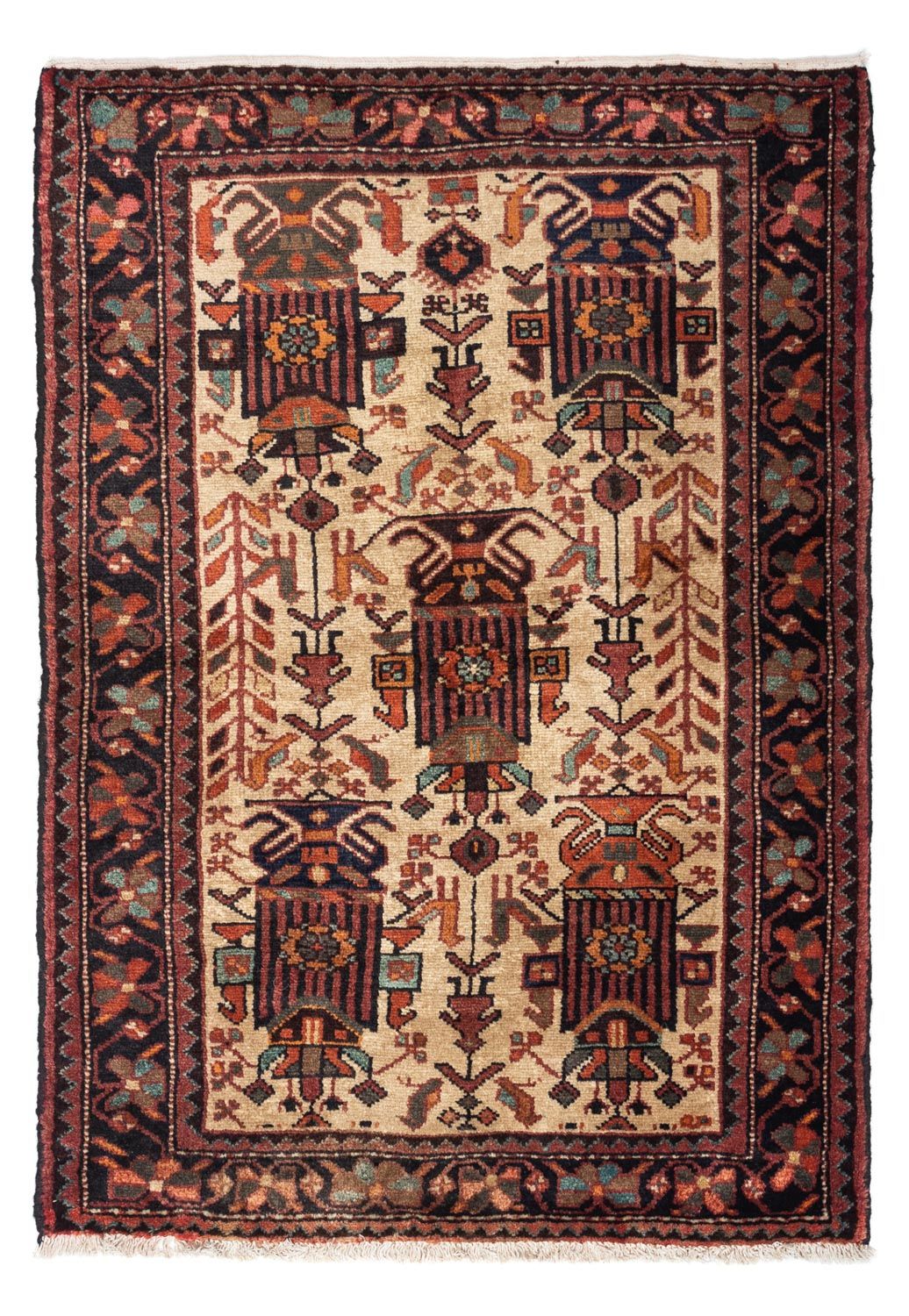 Tapis persan - Nomadic - 133 x 95 cm - beige