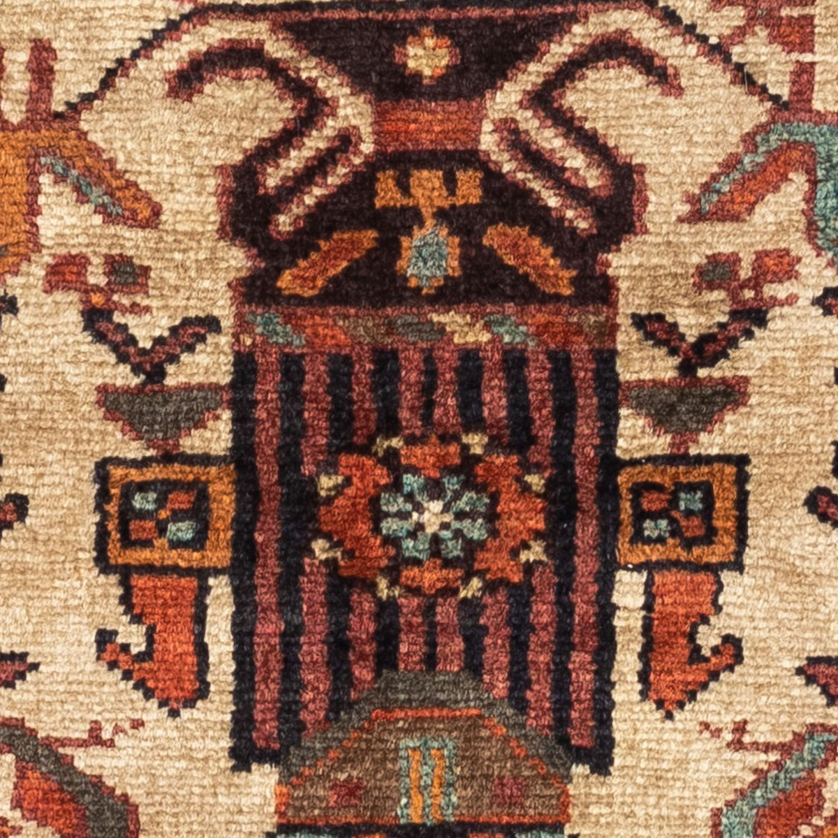 Tapis persan - Nomadic - 133 x 95 cm - beige