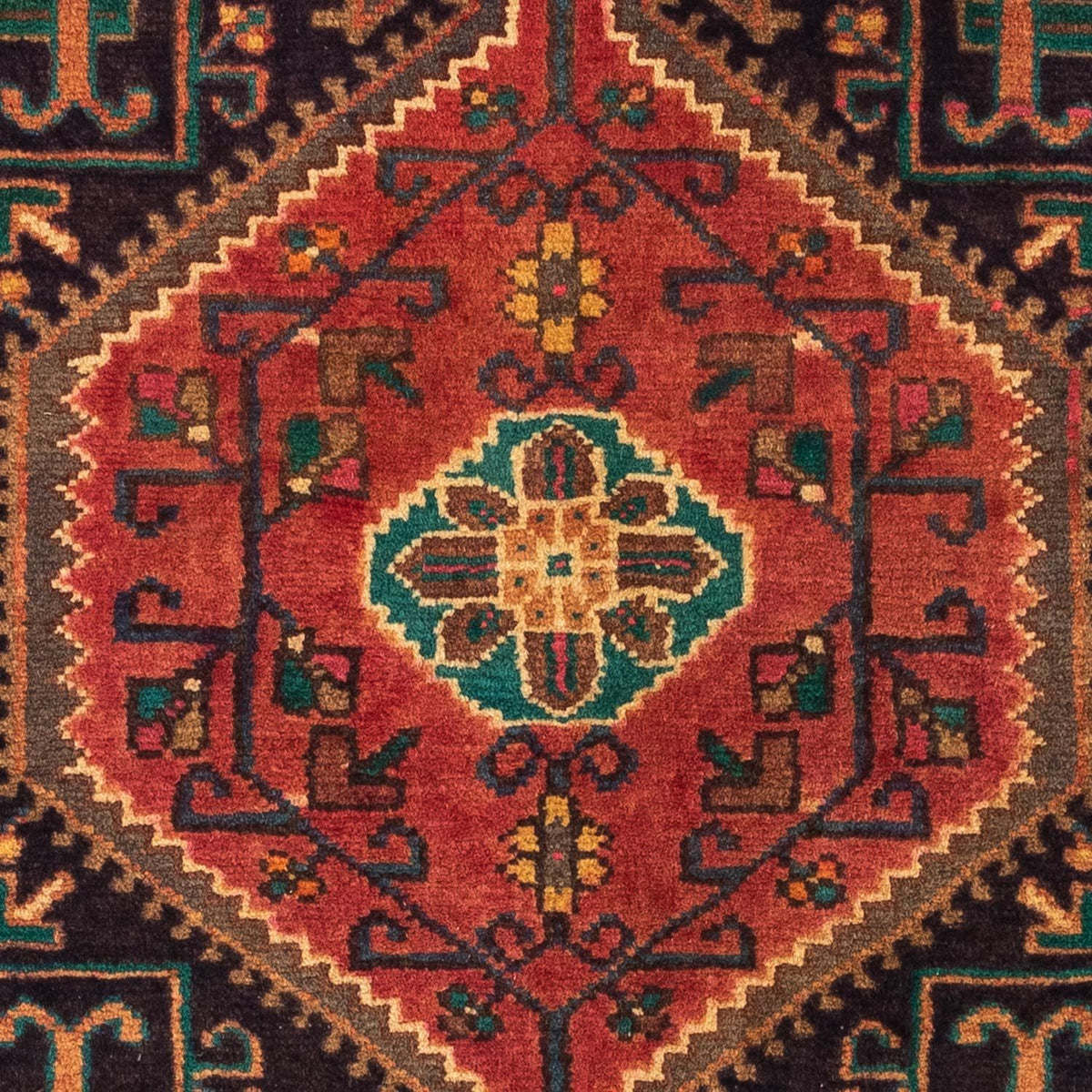 Tapis persan - Nomadic - 130 x 95 cm - rouge