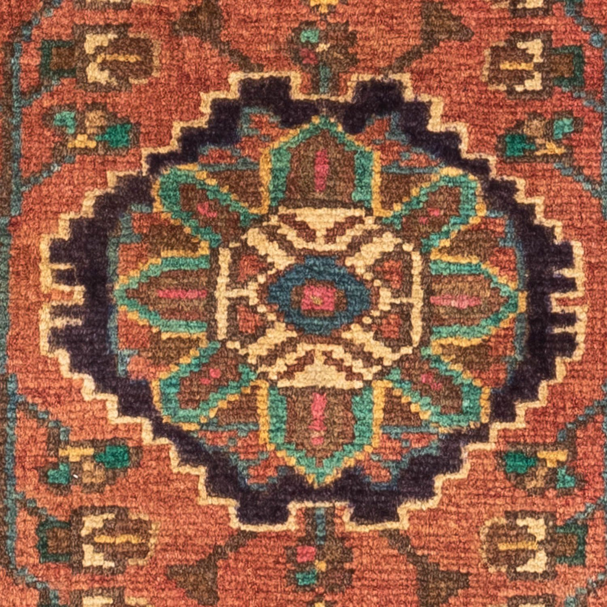 Tapis persan - Nomadic - 140 x 86 cm - rouge clair