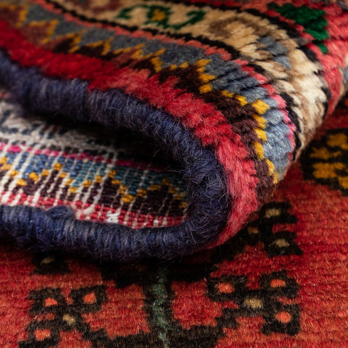 Tapis persan - Nomadic - 140 x 82 cm - rouge